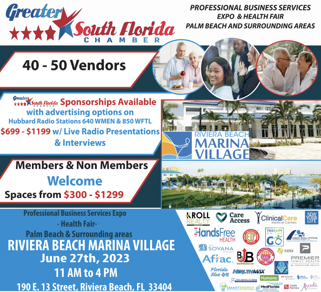 Riveria Beach Marina Village - Health Fair Business Expo @ RIVIERA BEACH MARINA VILLAGE