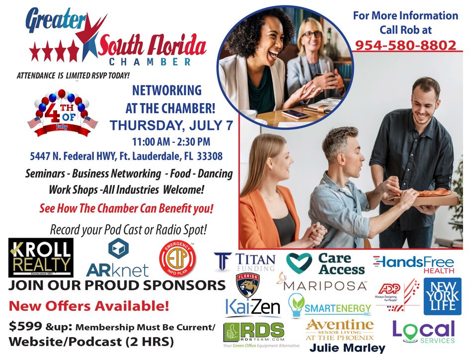 July 7th Independence Day - Lunchtime Networking Event